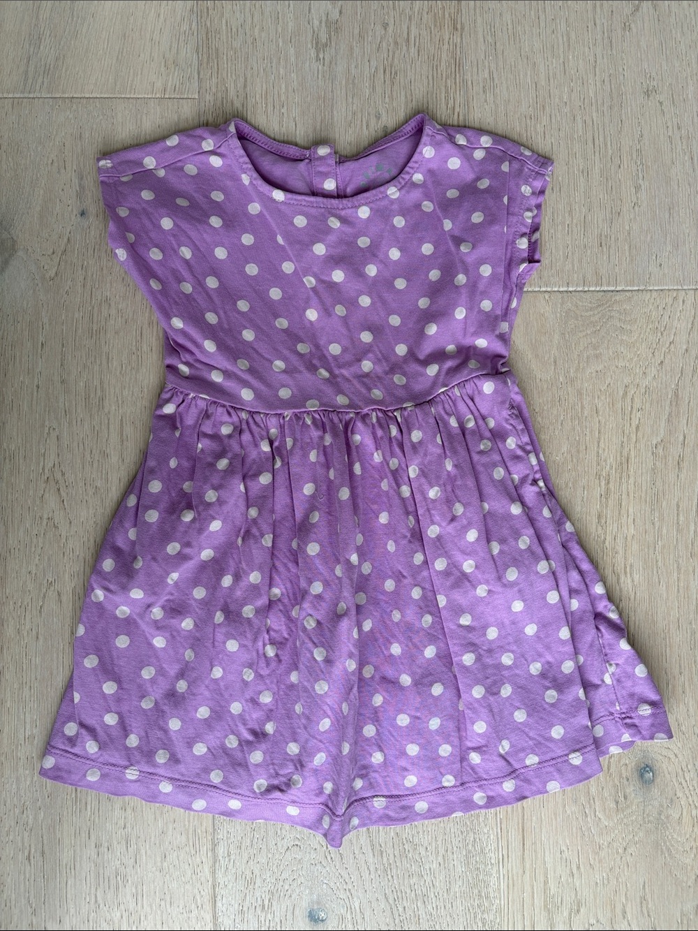 Purple Polka Dot Kids Dress